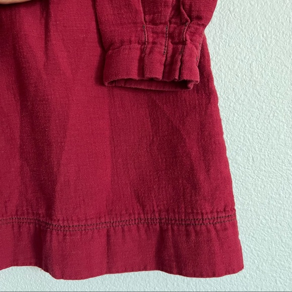 Zara Kids Red Maroon Oversized Button Shift Dress. Size 5 - Picture 5 of 7